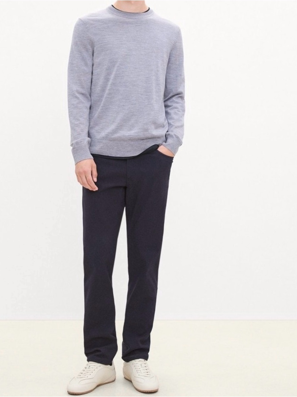 Theory Navy Raffi Slim Fit Pants